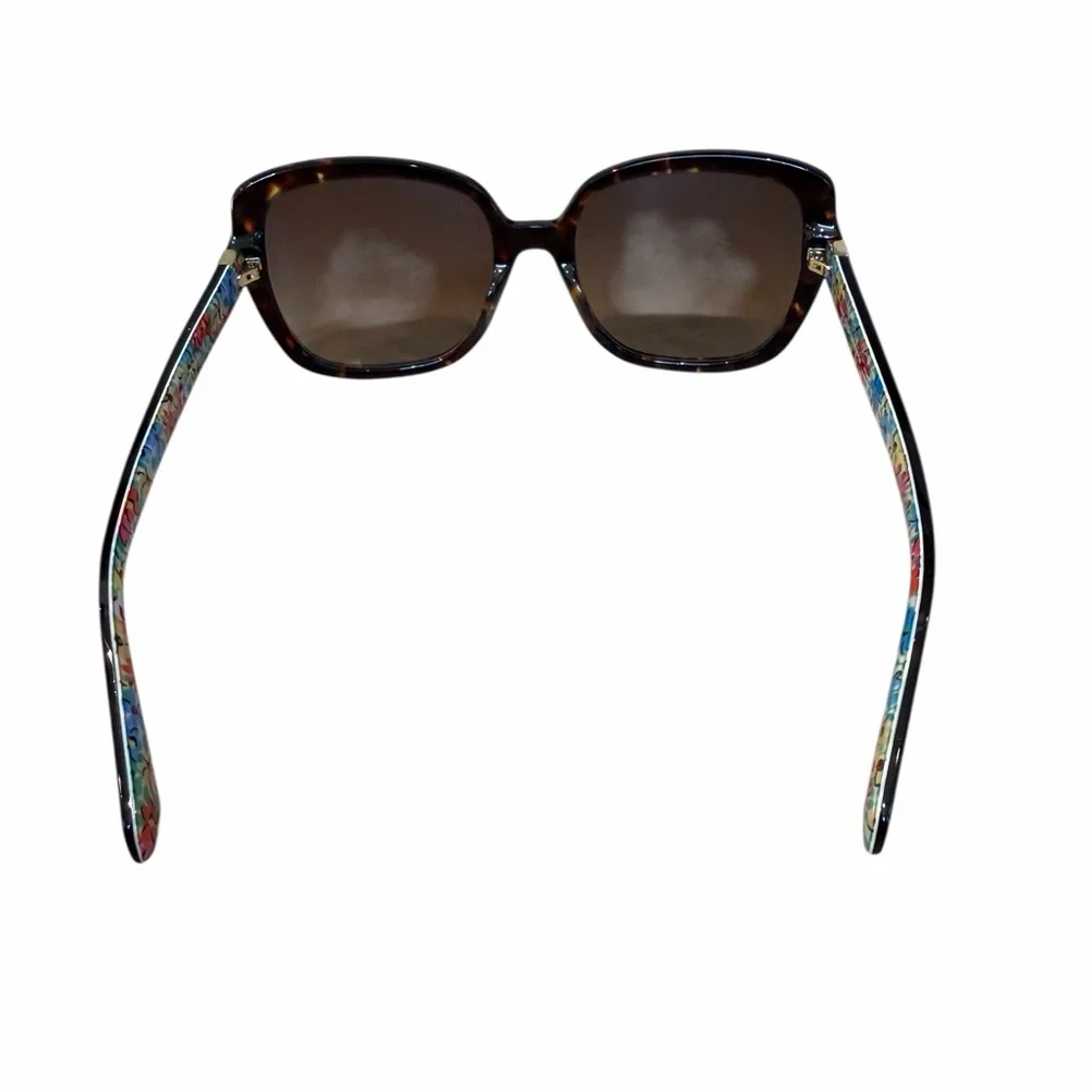 Kate Spade Fun Classy Tortoise Shell Sunglasses with Colorful Floral Arms‎
